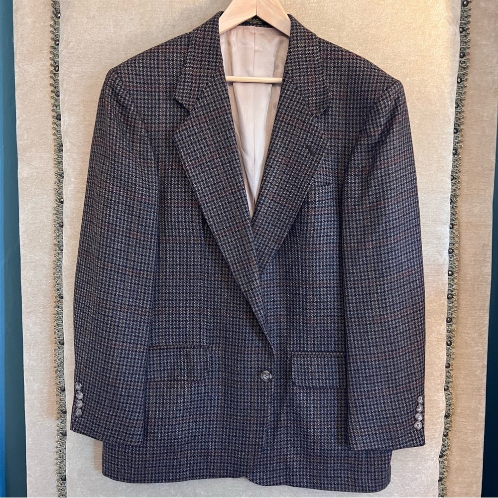 OSCAR DE LA RENTA Houndstooth Sportcoat